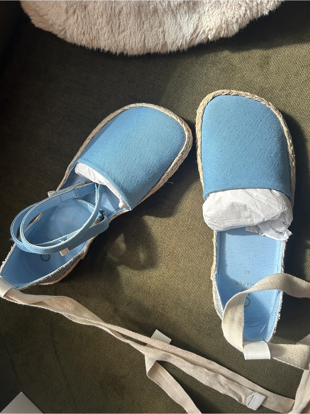 Shapen Festa- Barefoot light blue espadrilles - Picture 5 of 6